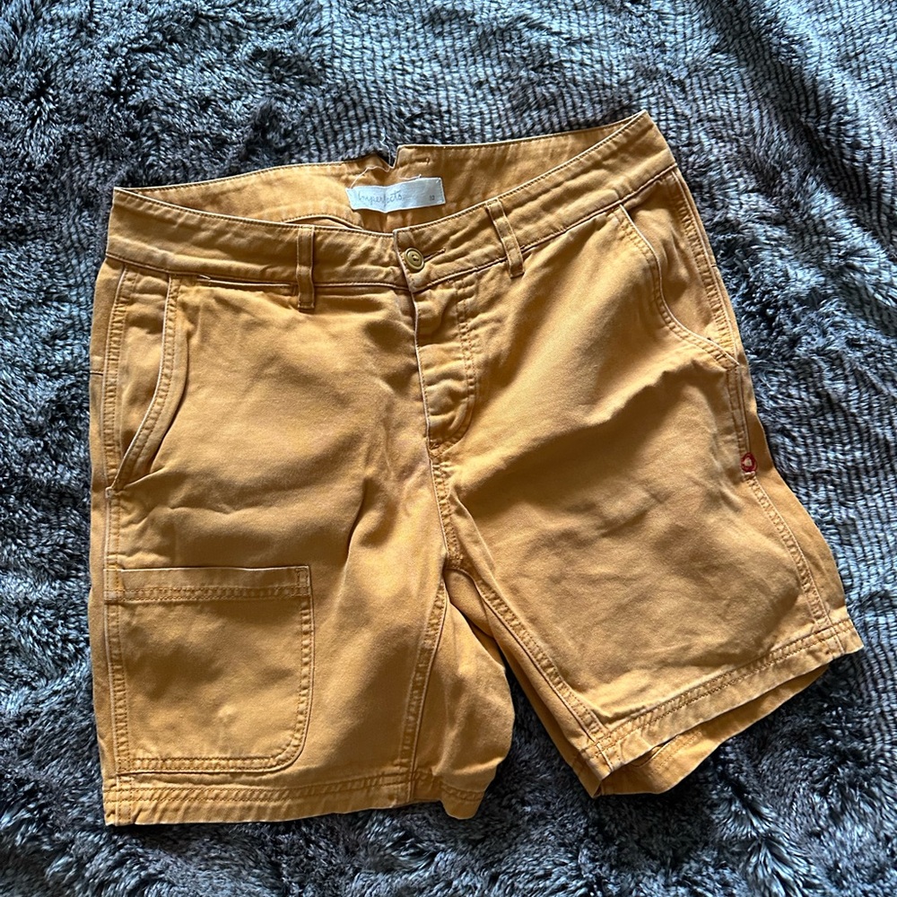 imperfects courier short mustard yellow men’s size 32